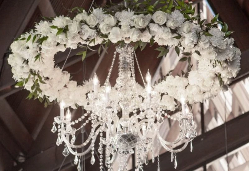 floral wedding chandelier